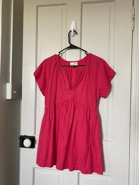 Universal Thread Bright Pink Scoop Neck Tunic